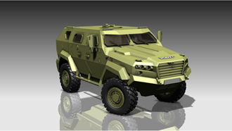 Минский завод колесных тягачей разрабатывает легкобронированный автомобиль в экспортном варианте