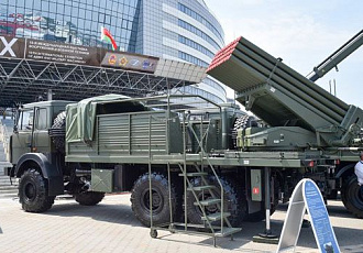 Презентация боевой машины БМ-21Б из состава РСЗО «БелГрад-2»